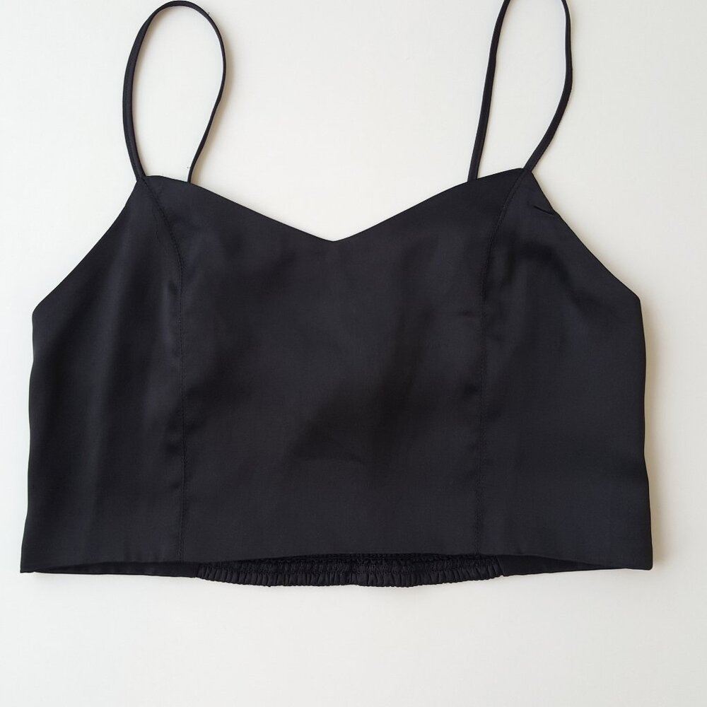 House of Harlow-Crop top,black,spaghetti straps,